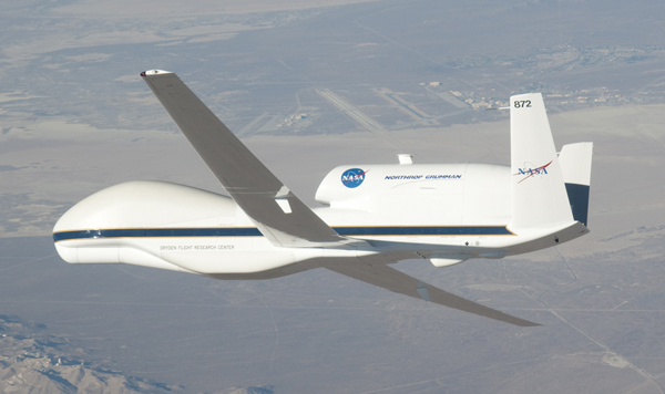 NASA Global Hawk flies over Hurricane Karl