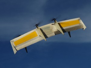 The Quadshot: An aerobatic blend of an R/C helicopter and airplane