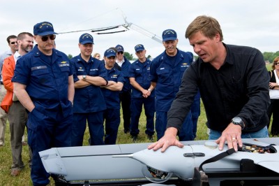 Scan Eagle UAS onboard Coast Guard National Security Cutter