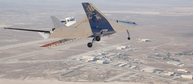 X-48 Blended Wing Body Research Aircraft Makes 100th Test Flight