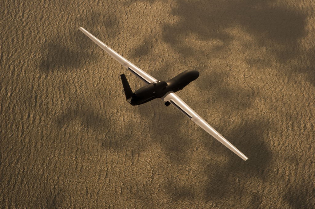 RQ-4 Global Hawk over PAX RIVER, MD. GHMD BAMS