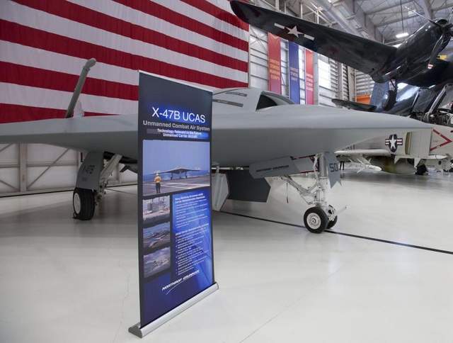 Drone on display at the National Naval Aviation Museum