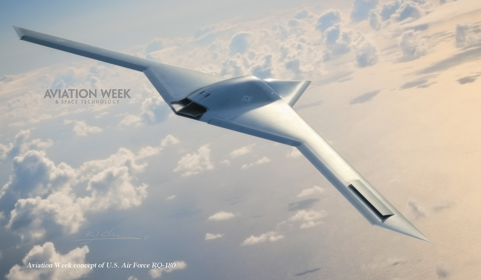 AV Week reveal new large flying wing the RQ180 sUAS News