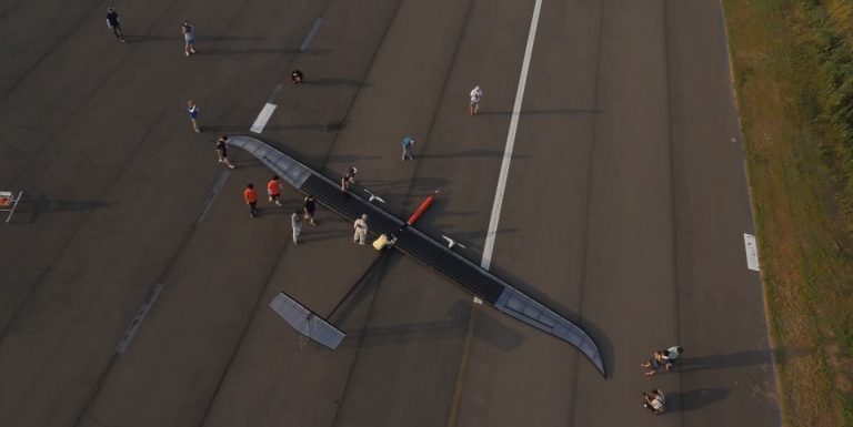 Solar-Powered UAV Succeeds in Flying 14 Km above Sea Level
