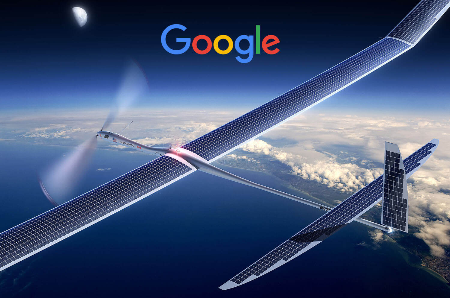 Google Titan Aerospace S flying