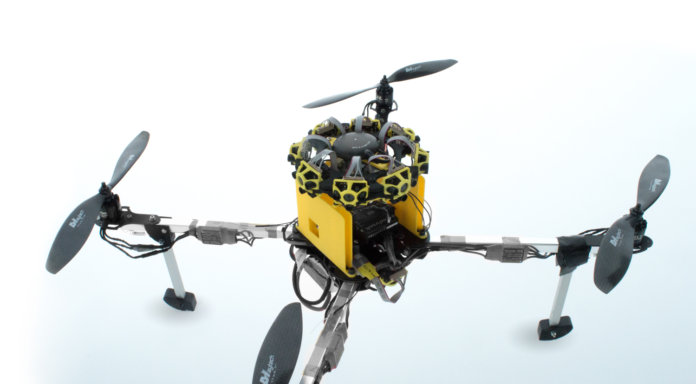 Tower-on-a-drone TeraRanger
