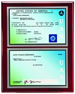 UAS plaque sportys