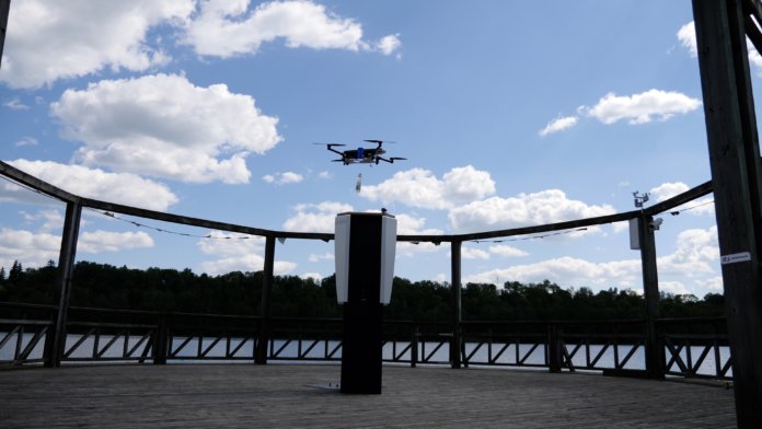 Drone delivery in Viljandi Cleveron
