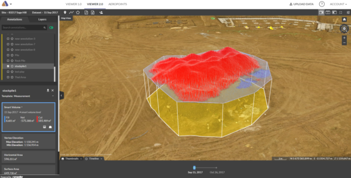 stockpile drone measurement