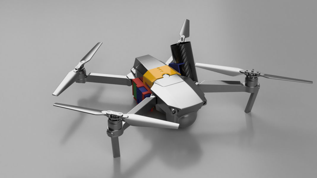 Multicopter Harrier Parachute Launcher Light, Compact, and Easy to Use