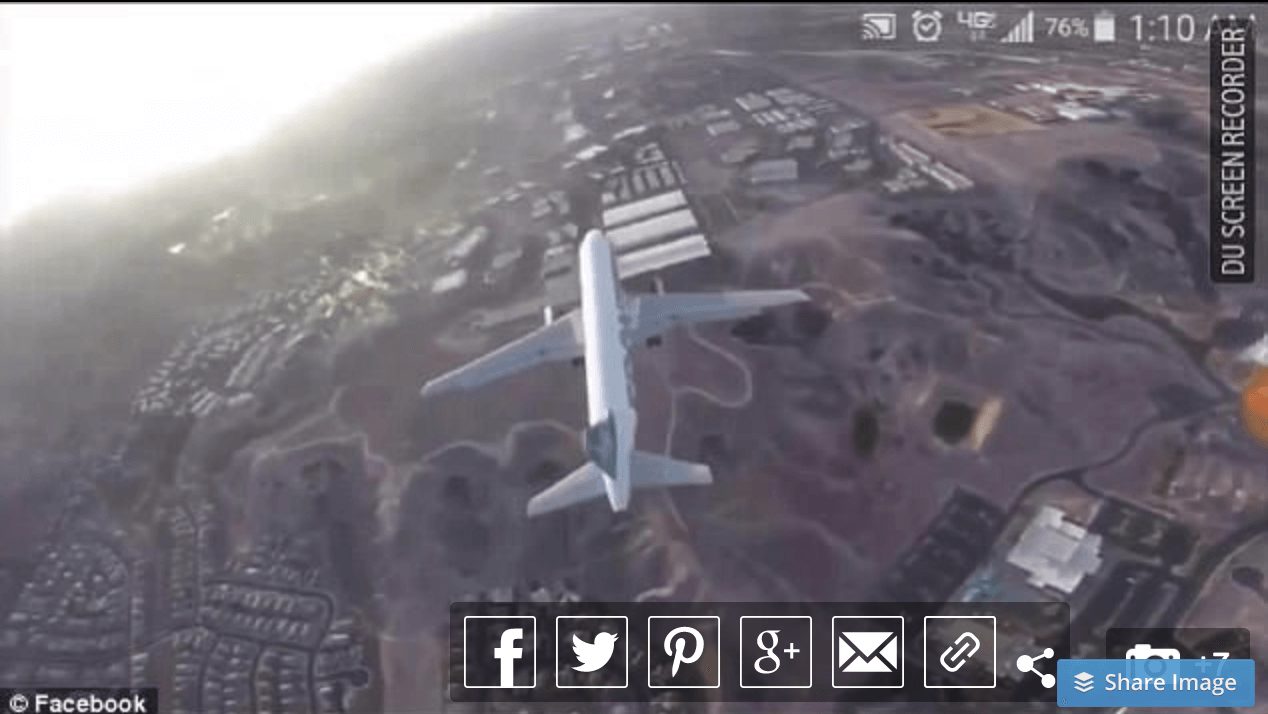 Drone “Dive-Bombing” Passenger Jet Above Las Vegas