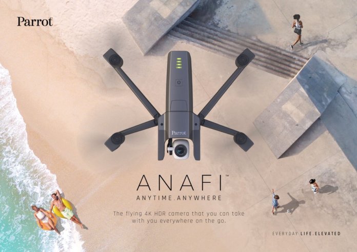 parrot anafi 4k portable drone