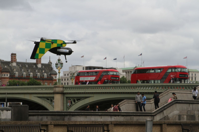 image of a NHS drone in the future