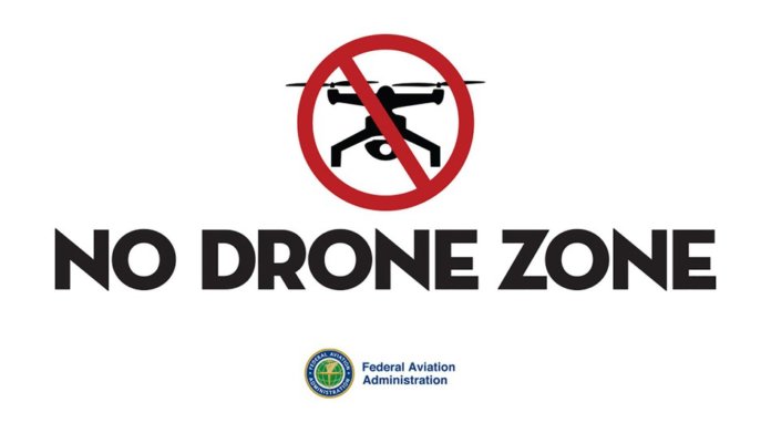 no drone zone FAA