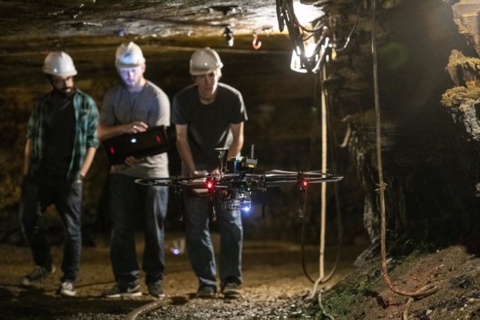 darpa underground drone