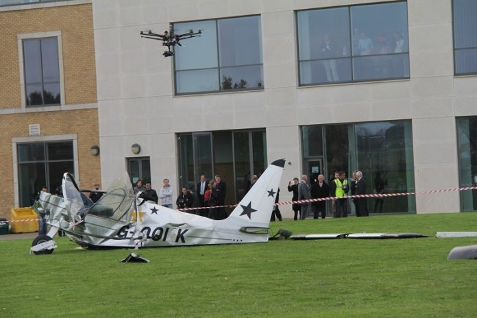 aircraft crash drone