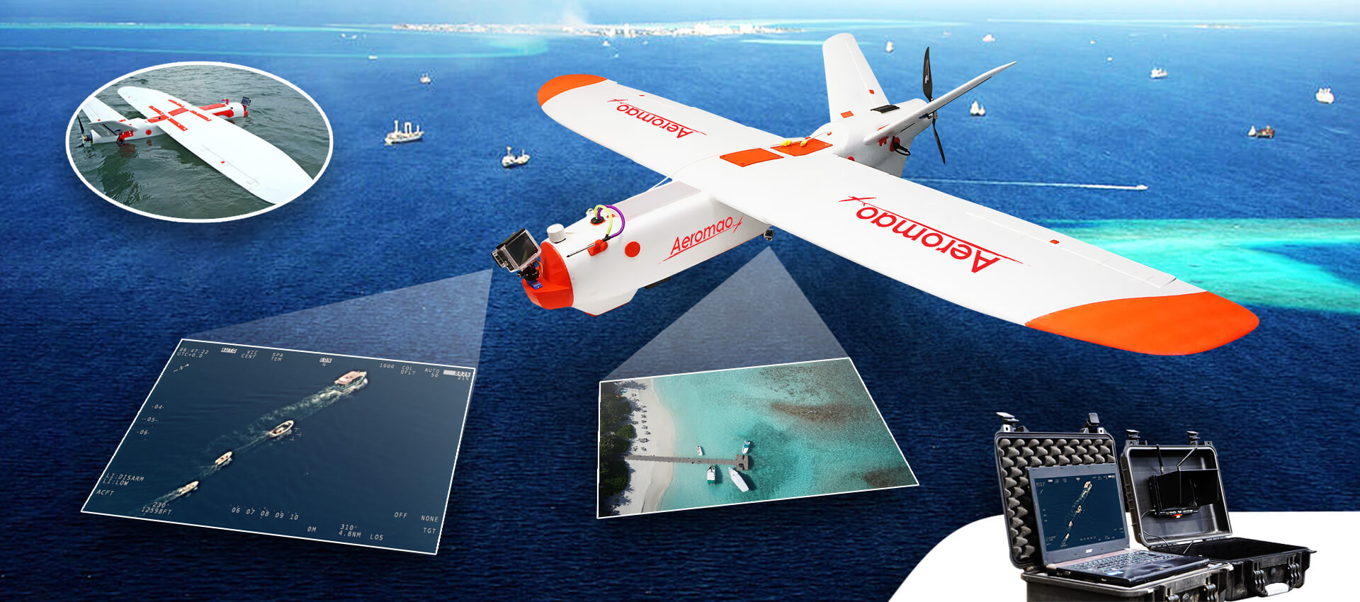Water-landing drones routinely fly BVLOS missions over marine reserve against illegal fishing and pro-biodiversity