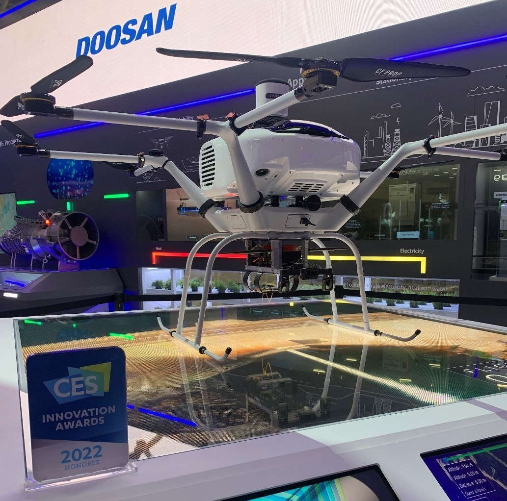 Doosan Innovation and 42air signs for hydrogen-powered Fuel cell drone delivery service at CES 2022 sUAS News – The Business Drones