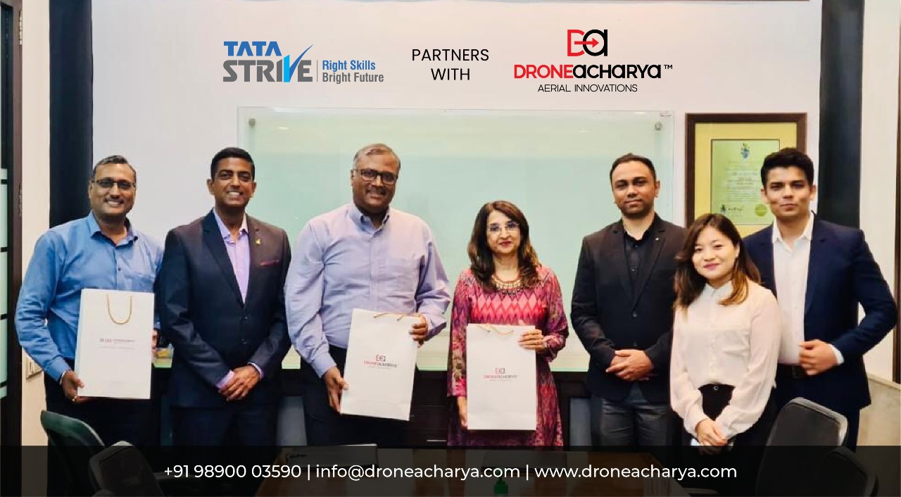 Tata STRIVE companions with DroneAcharya Aerial Improvements for producing pan-India drone-based employment – sUAS Information