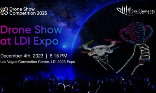 SPH Engineering Celebrates Drone Show Competition Results with Award Ceremony and Spectacular Drone Show by Sky Elements in Vegas
