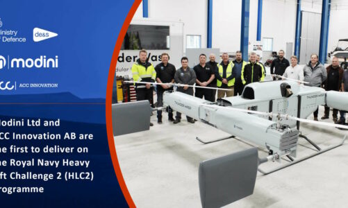 Modini Ltd and ACC Innovation AB are the first to deliver on the Royal Navy Heavy Lift Challenge 2 (HLC2) programme